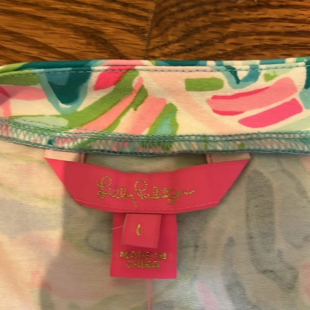 Lilly Pulitzer Rilla Romper One in a Melon size Large NWT